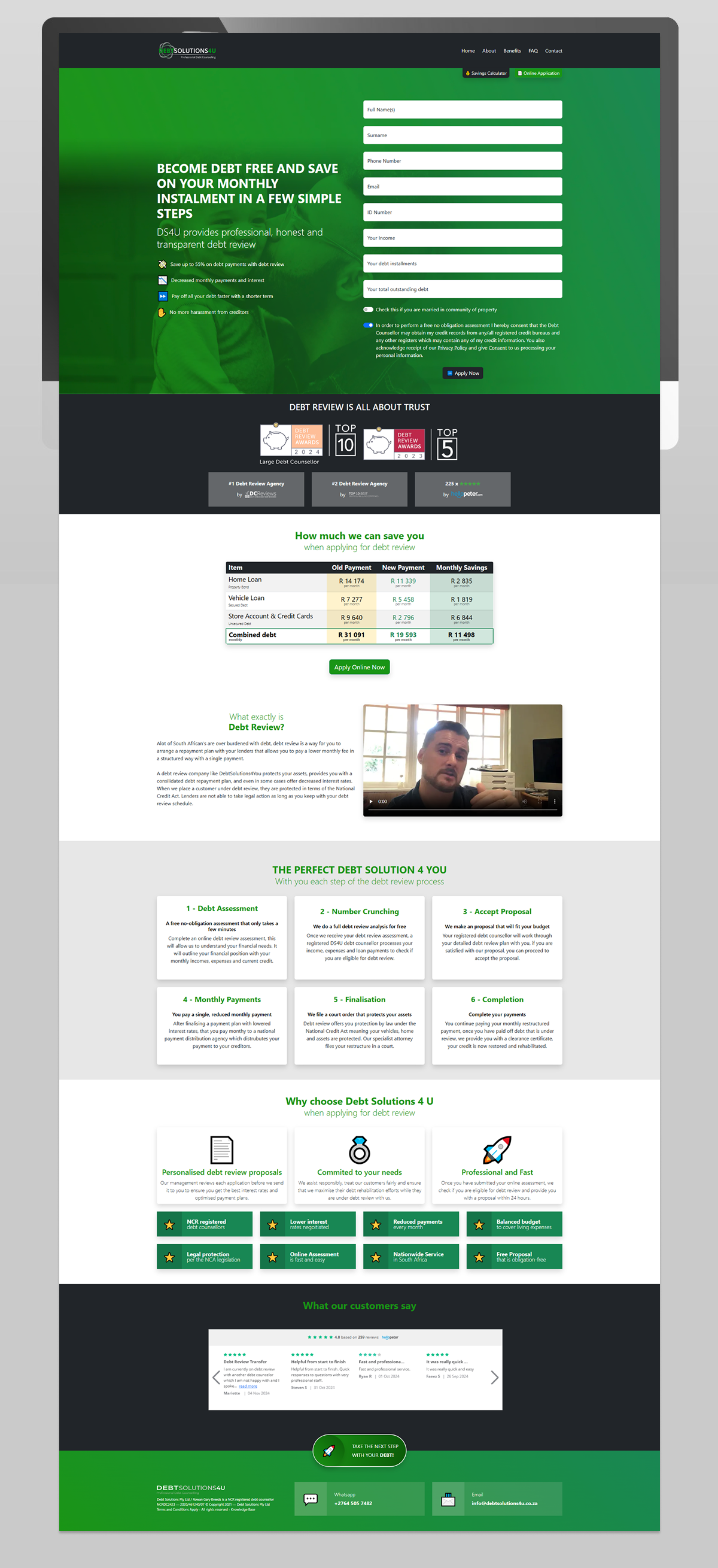 Debt Solutions 4 U Website