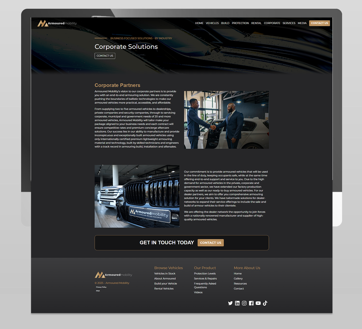 Armoured Mobility Website